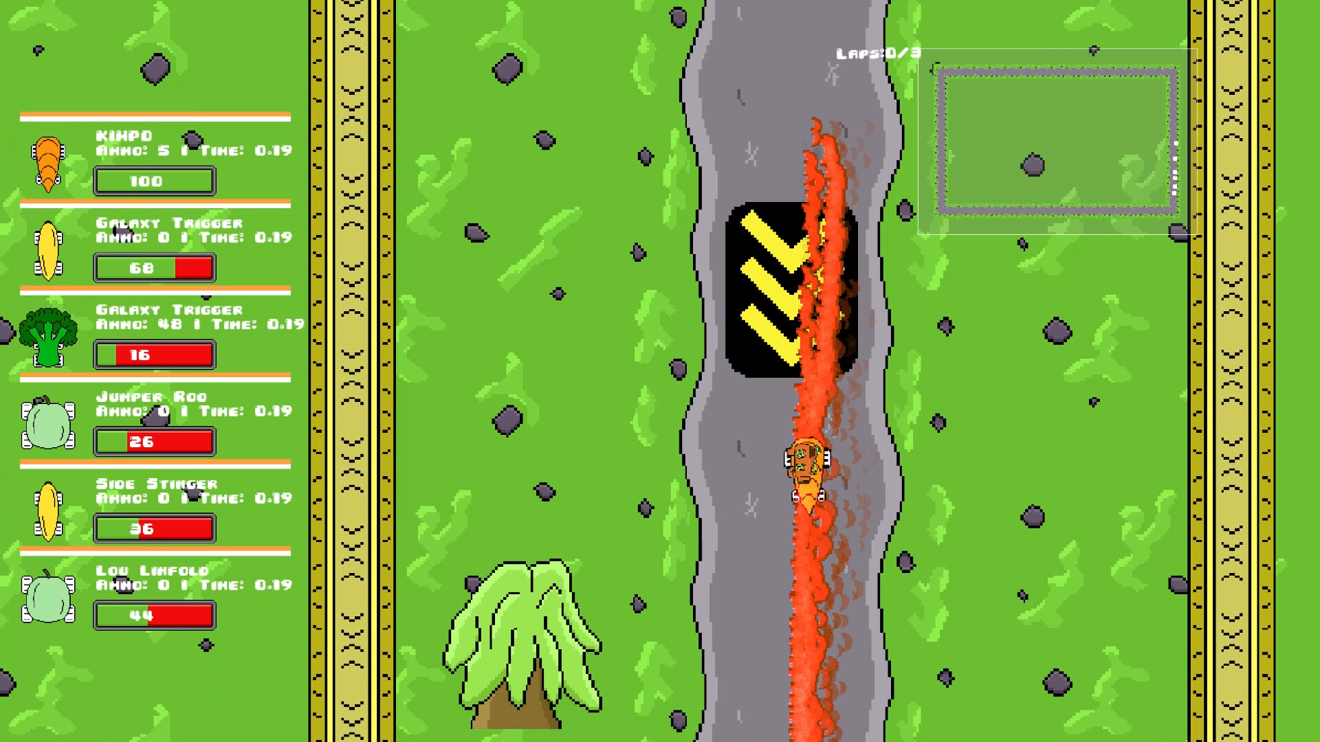 Veg out Crew 2D Racer Screenshot 2