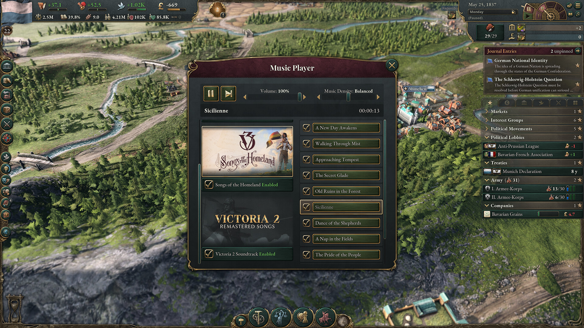 Victoria 3: Songs of the Homeland - Music Pack Screenshot 0