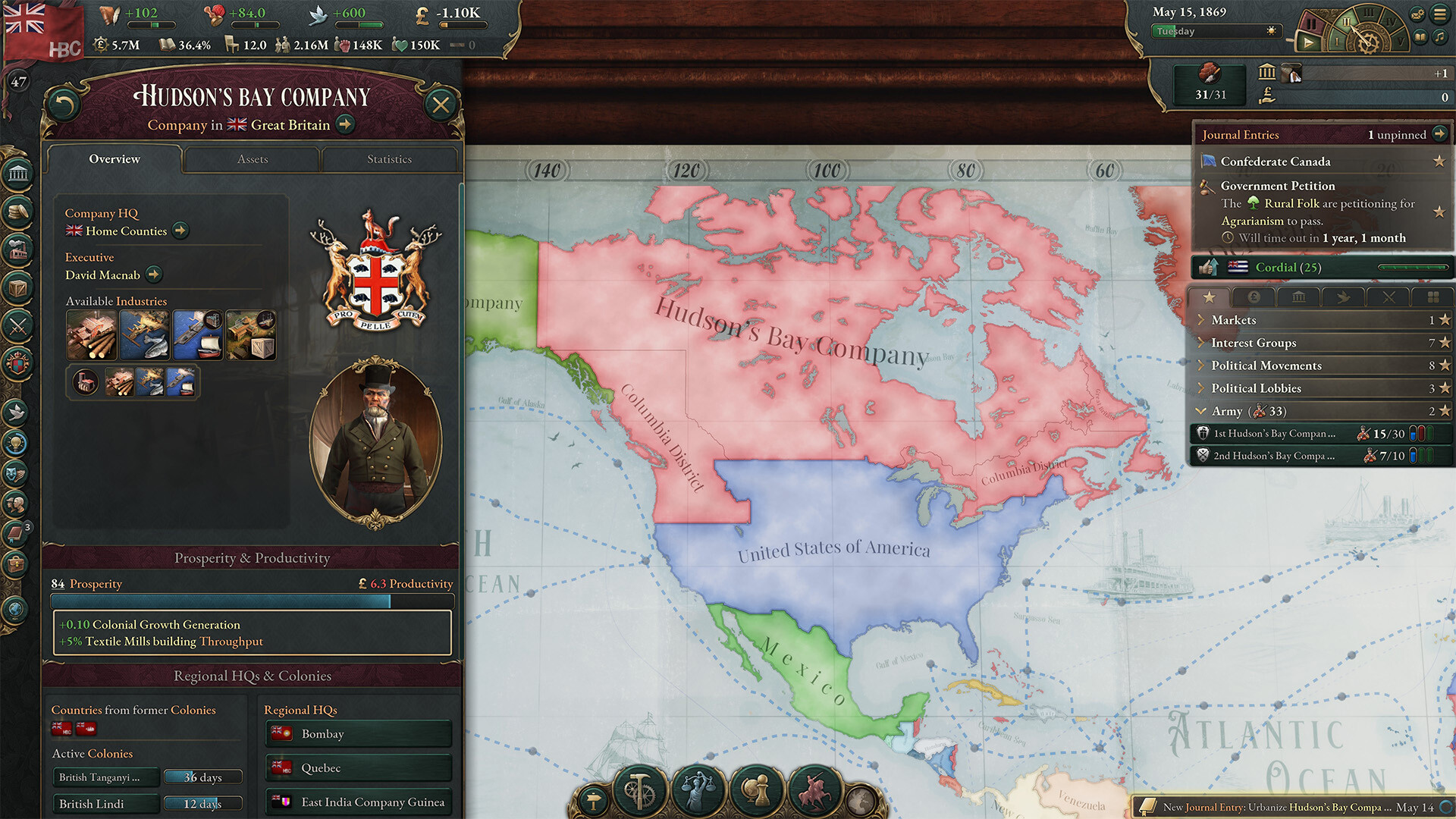 Victoria 3: Charters of Commerce - Mechanics Pack Screenshot 1