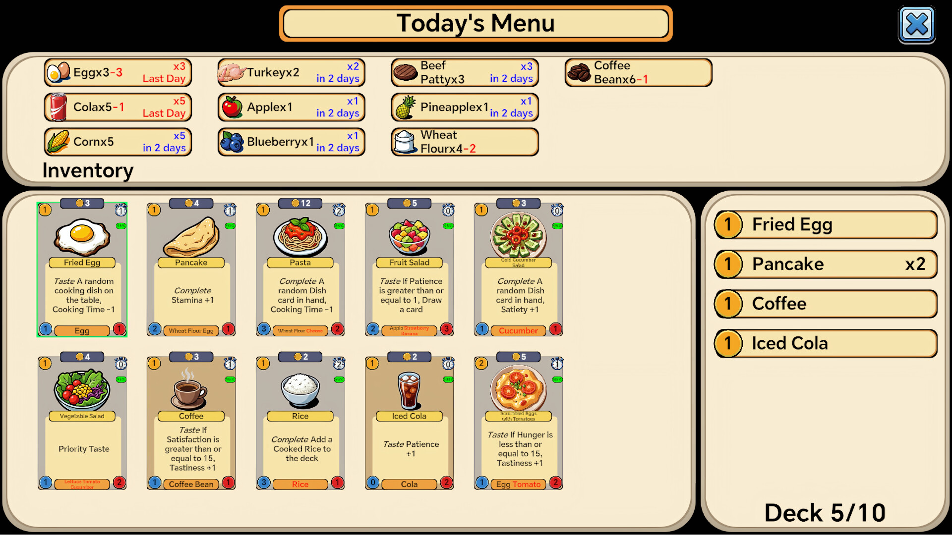 Today's Menu Screenshot 2