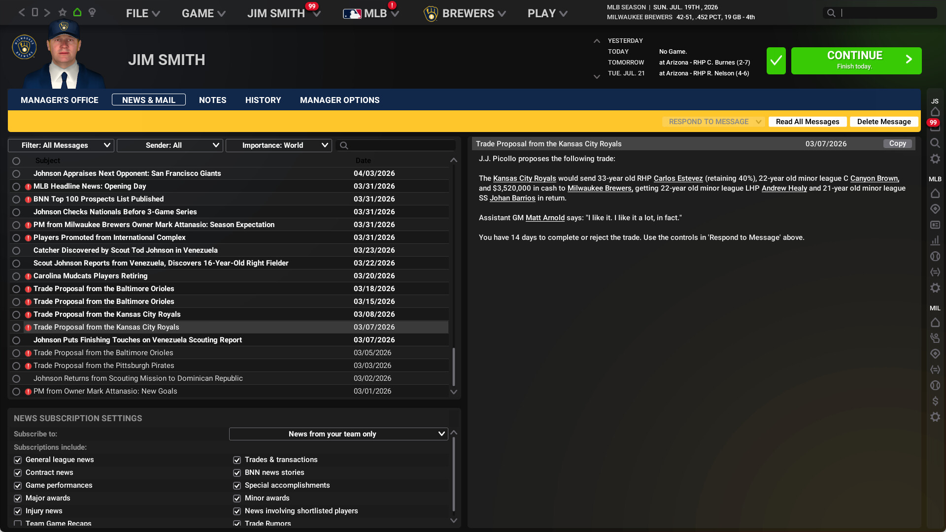 Out of the Park Baseball 27 Screenshot 11