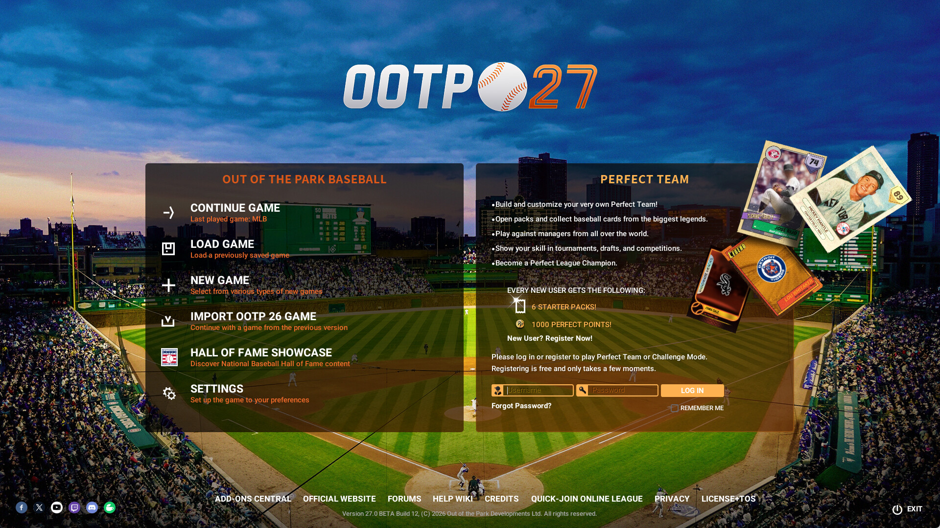 Out of the Park Baseball 27 Screenshot 0