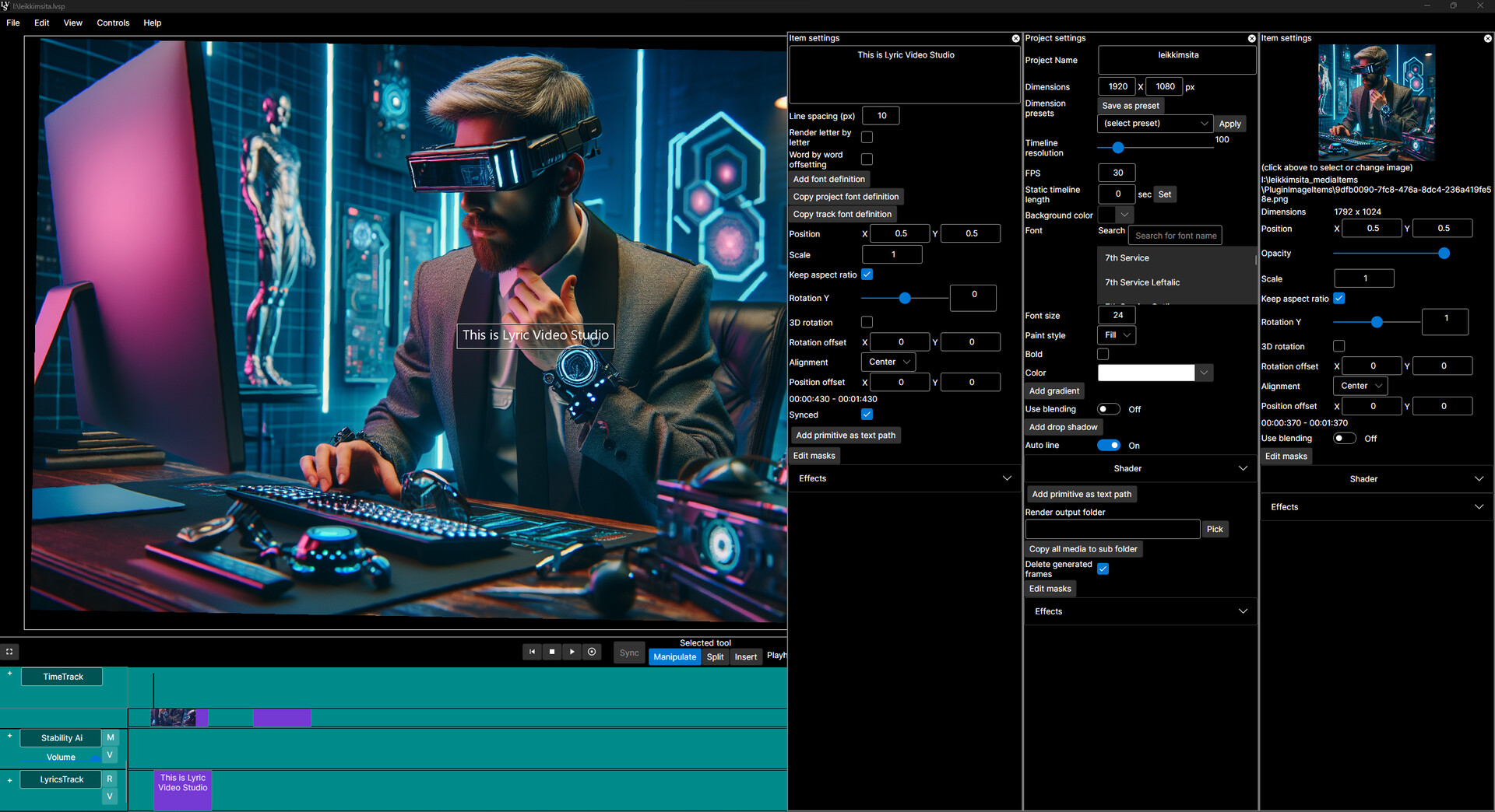 Lyric Video Studio Screenshot 0