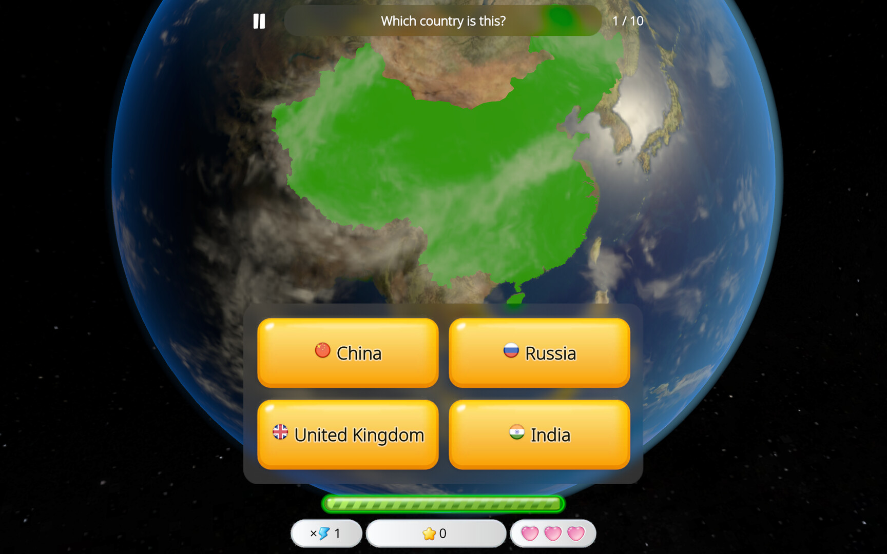 World Capitals Quizzer Screenshot 1