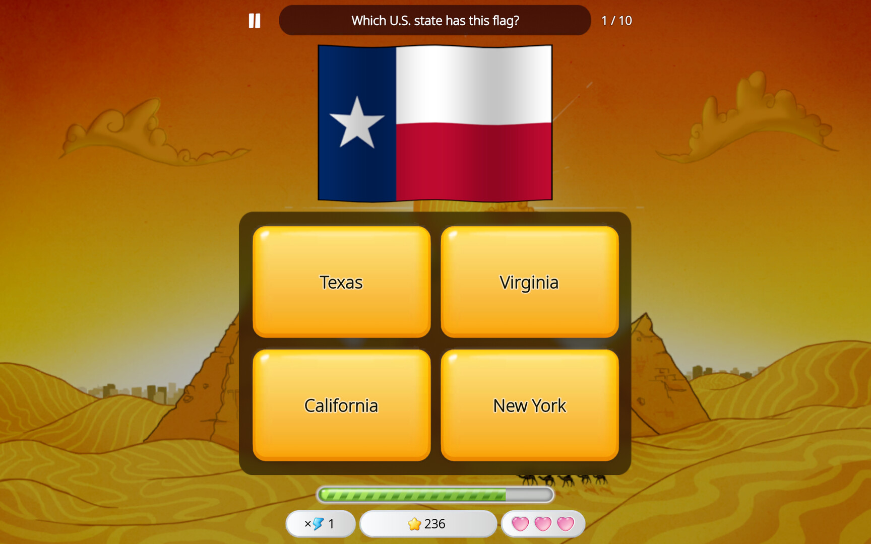 World Capitals Quizzer Screenshot 2