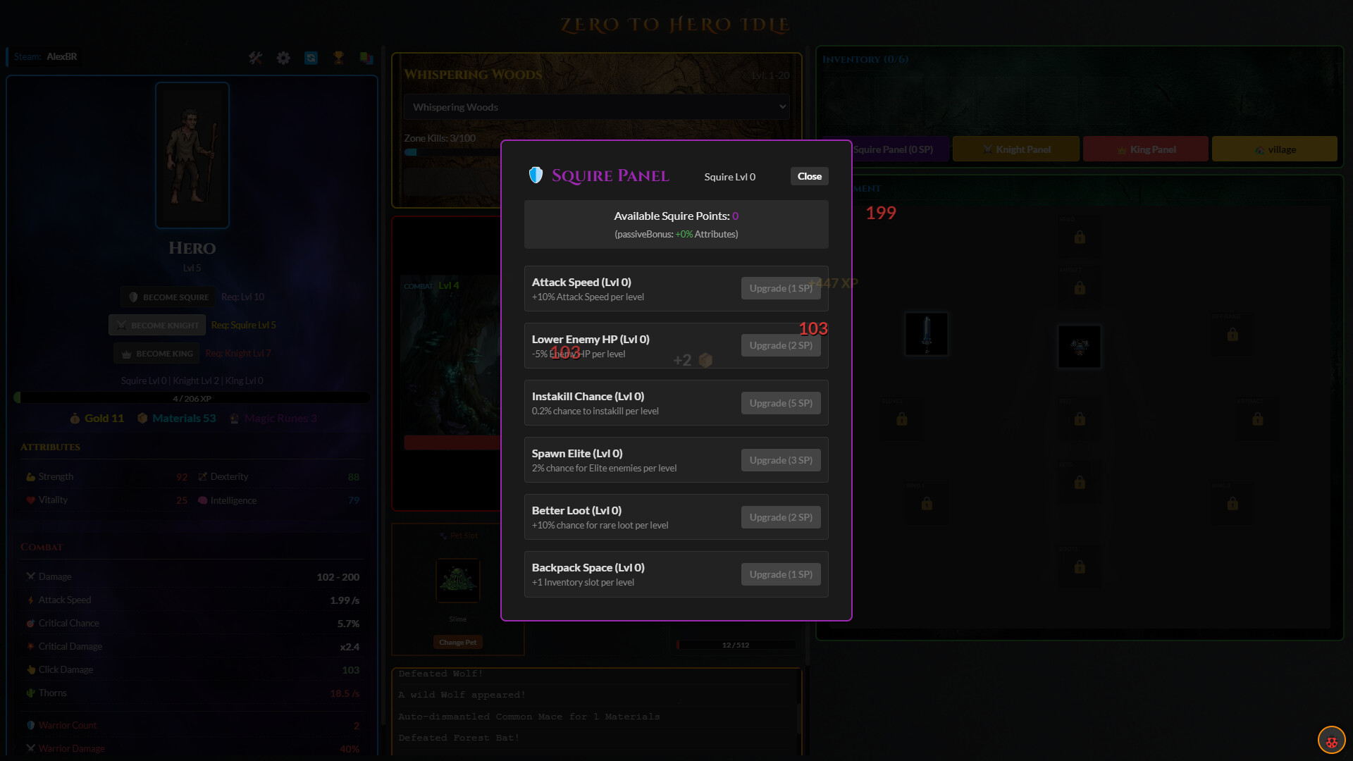 Zero To Hero Idle Screenshot 2