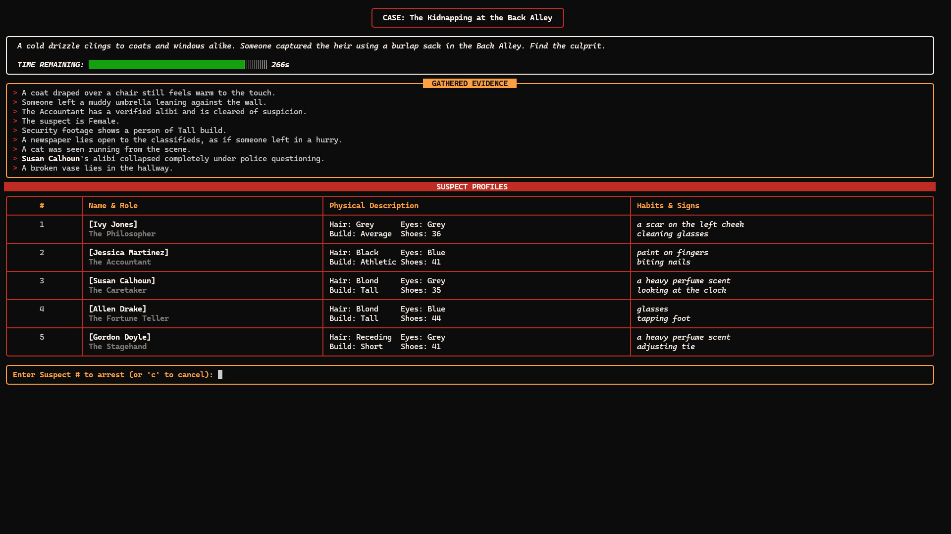 Micro Mystery Investigator: Noir Edition Screenshot 4