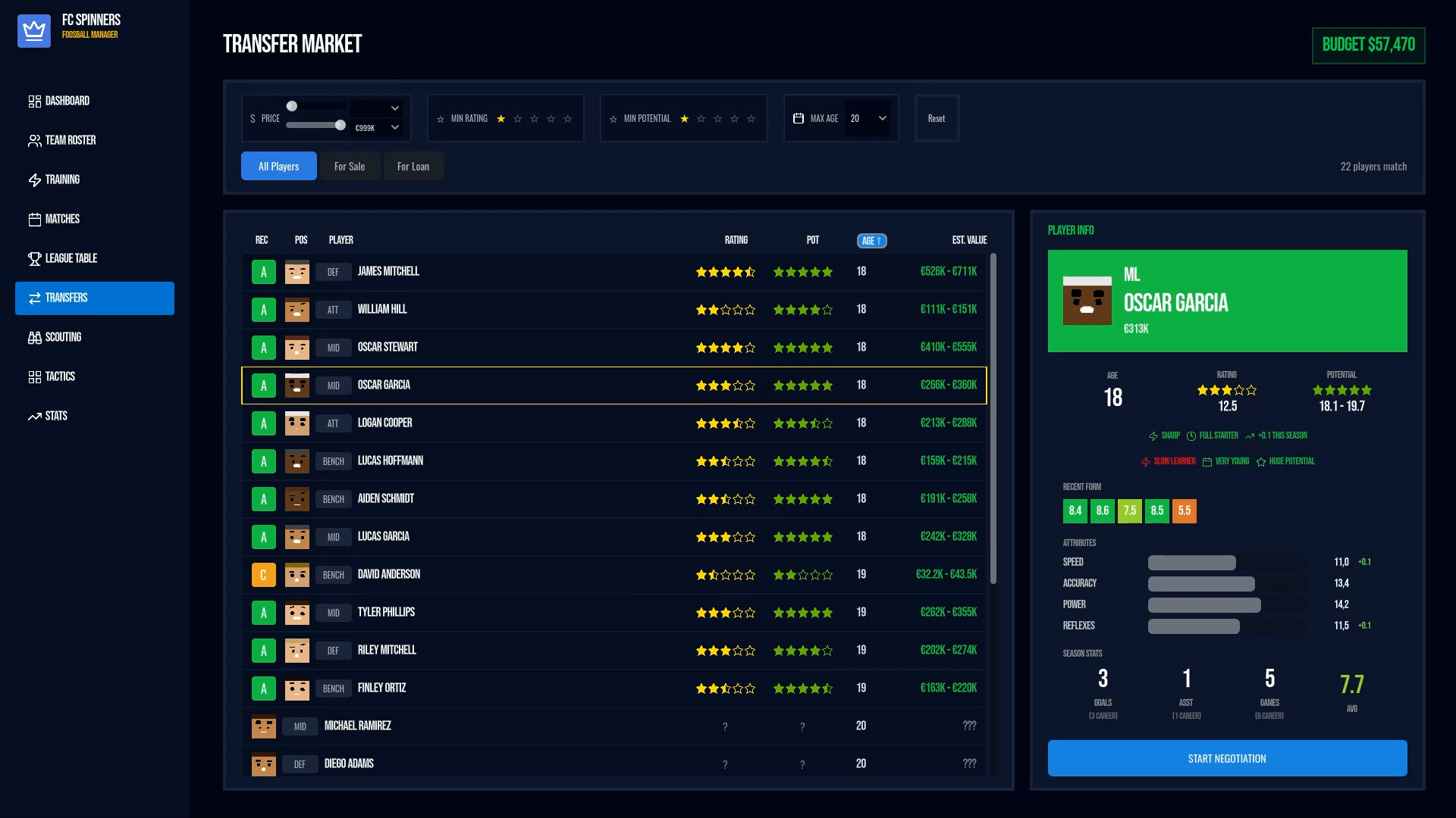 Foosball Manager Screenshot 2