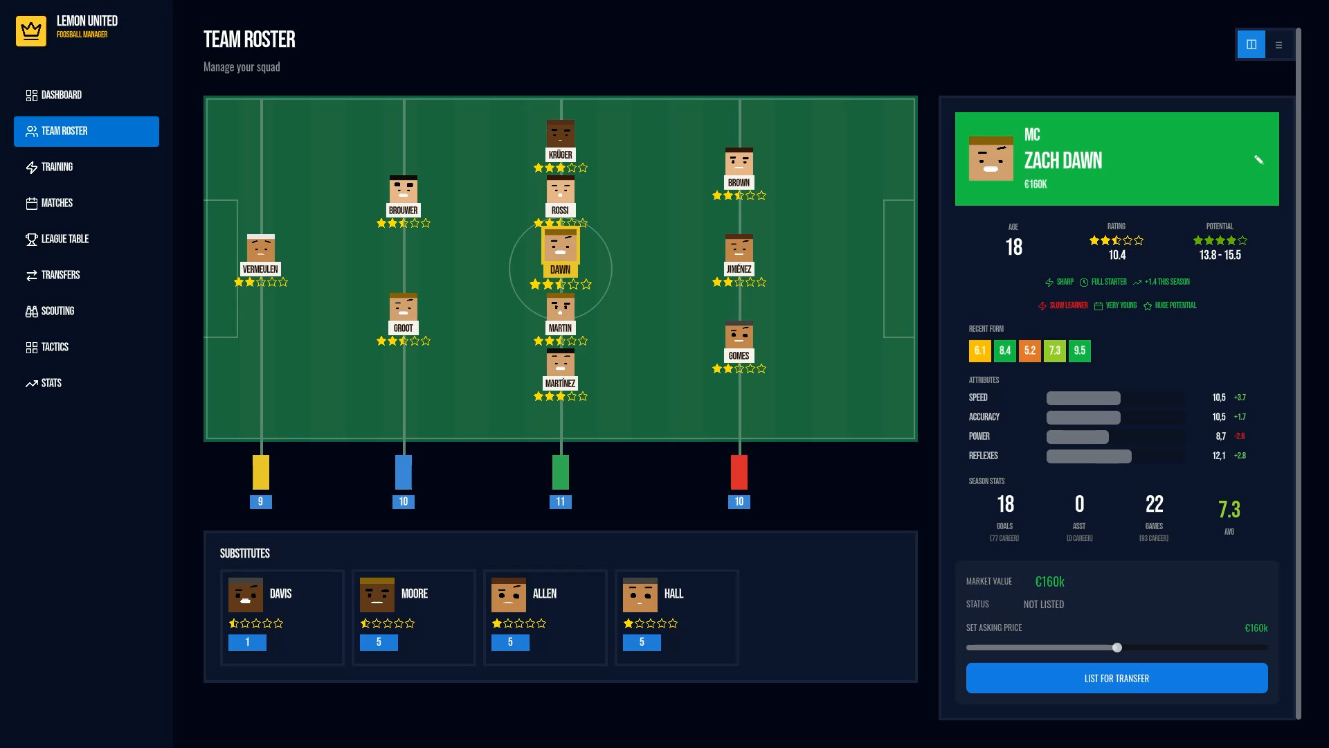 Foosball Manager Screenshot 1