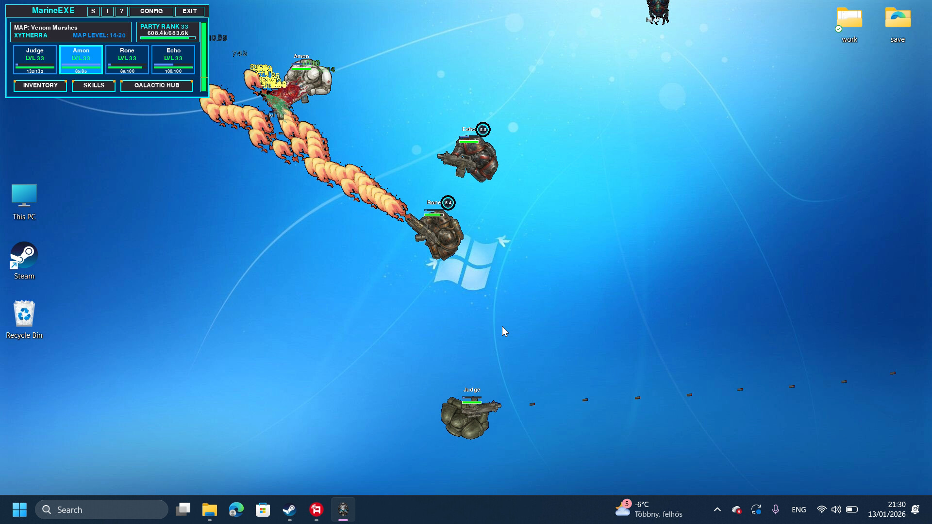 MARINE.EXE - Desktop RPG Screenshot 2