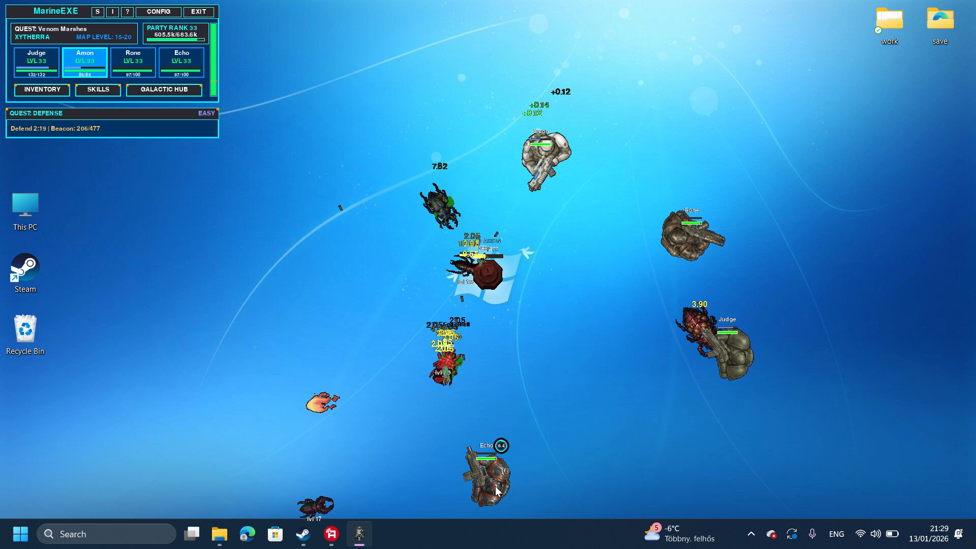 MARINE.EXE - Desktop RPG Screenshot 4