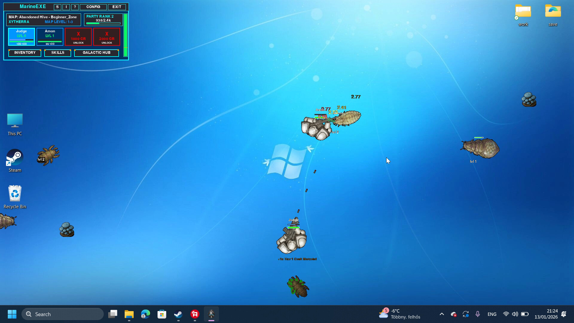 MARINE.EXE - Desktop RPG Screenshot 3