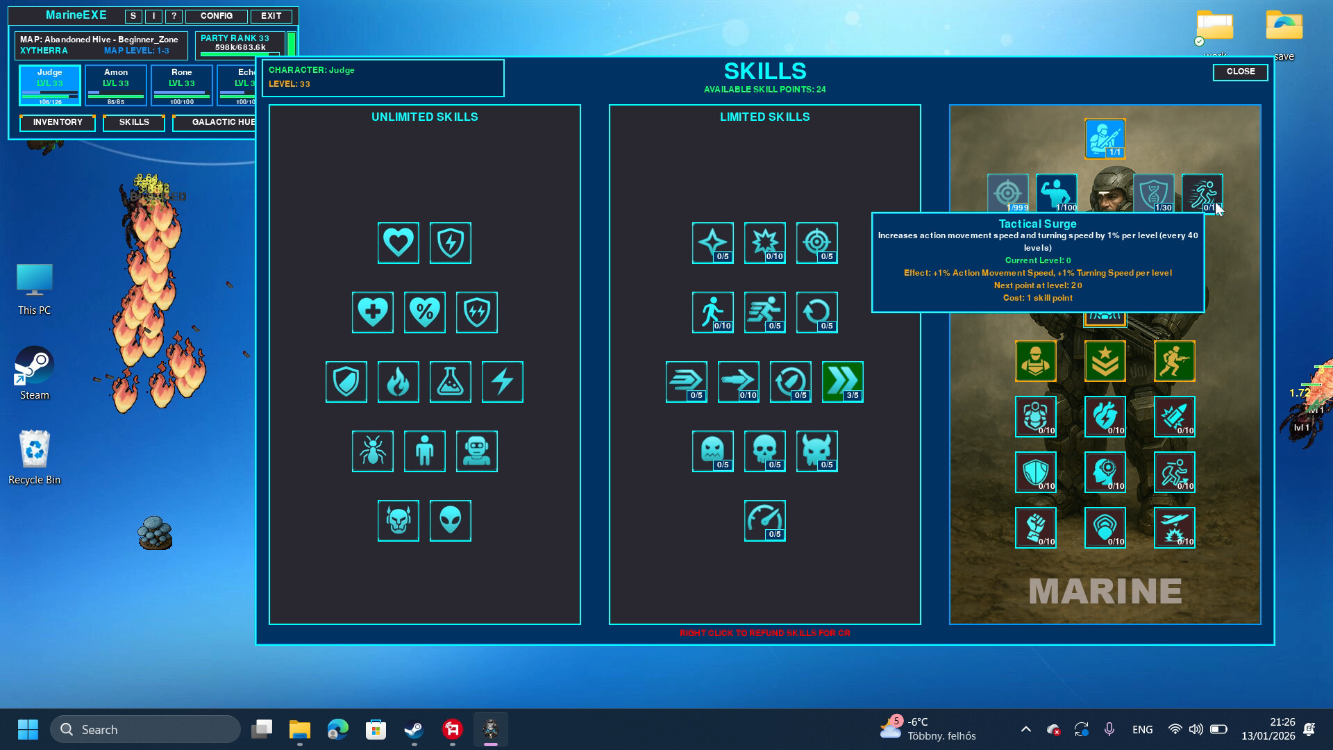 MARINE.EXE - Desktop RPG Screenshot 6