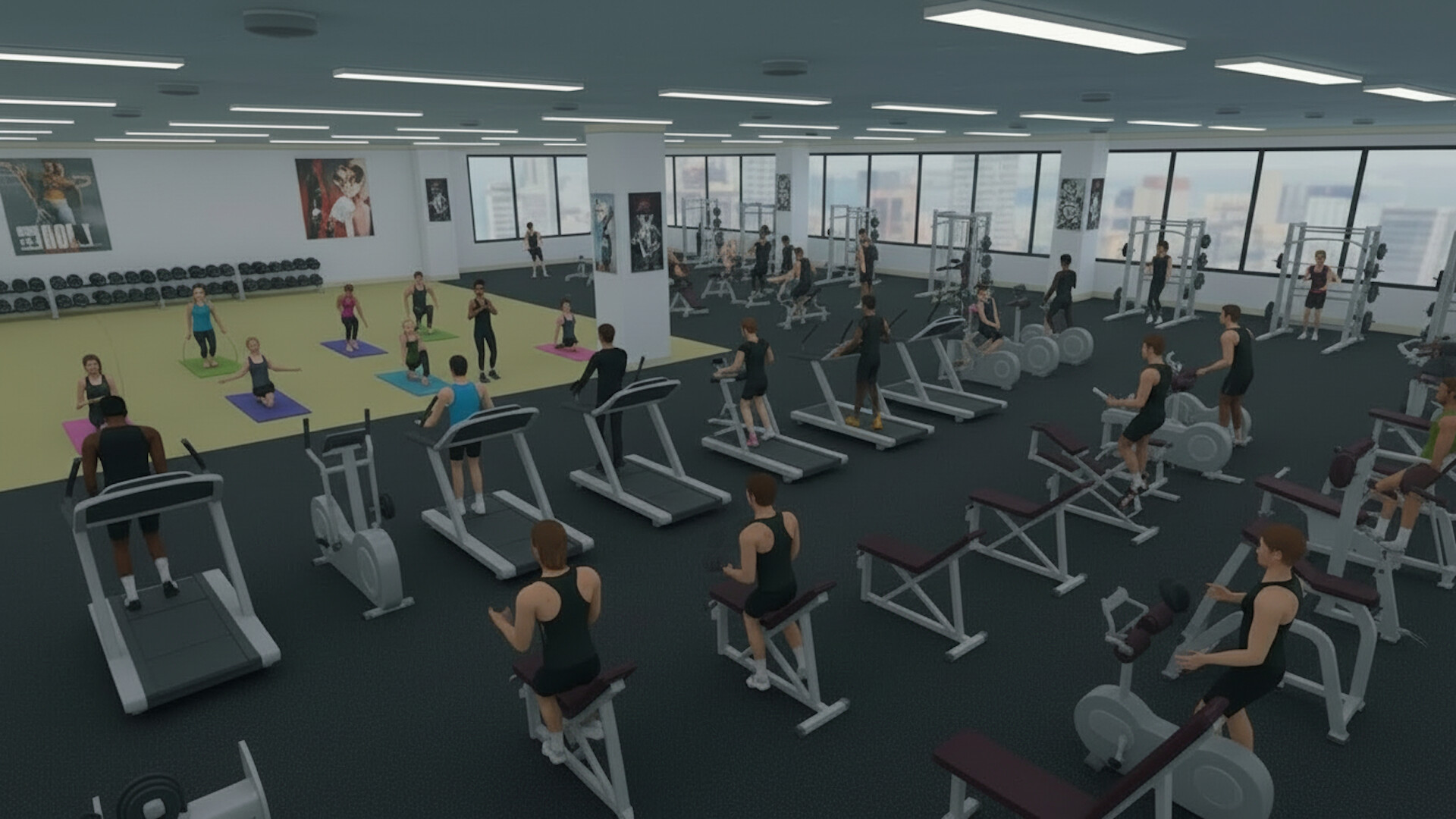 Gym Fitness Empire: Build, Coach, Expand Screenshot 1