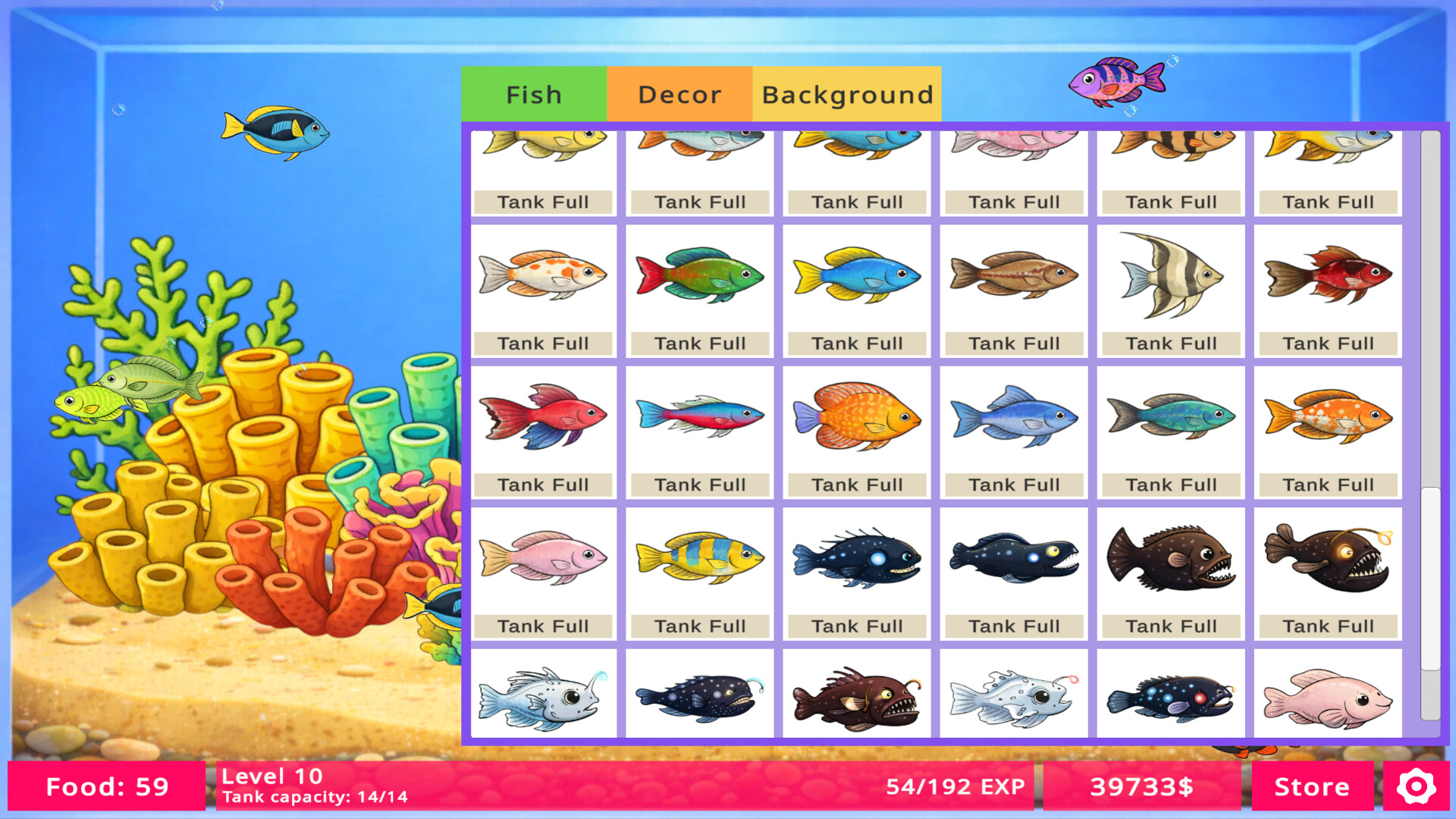 ARC Aquarium Screenshot 2