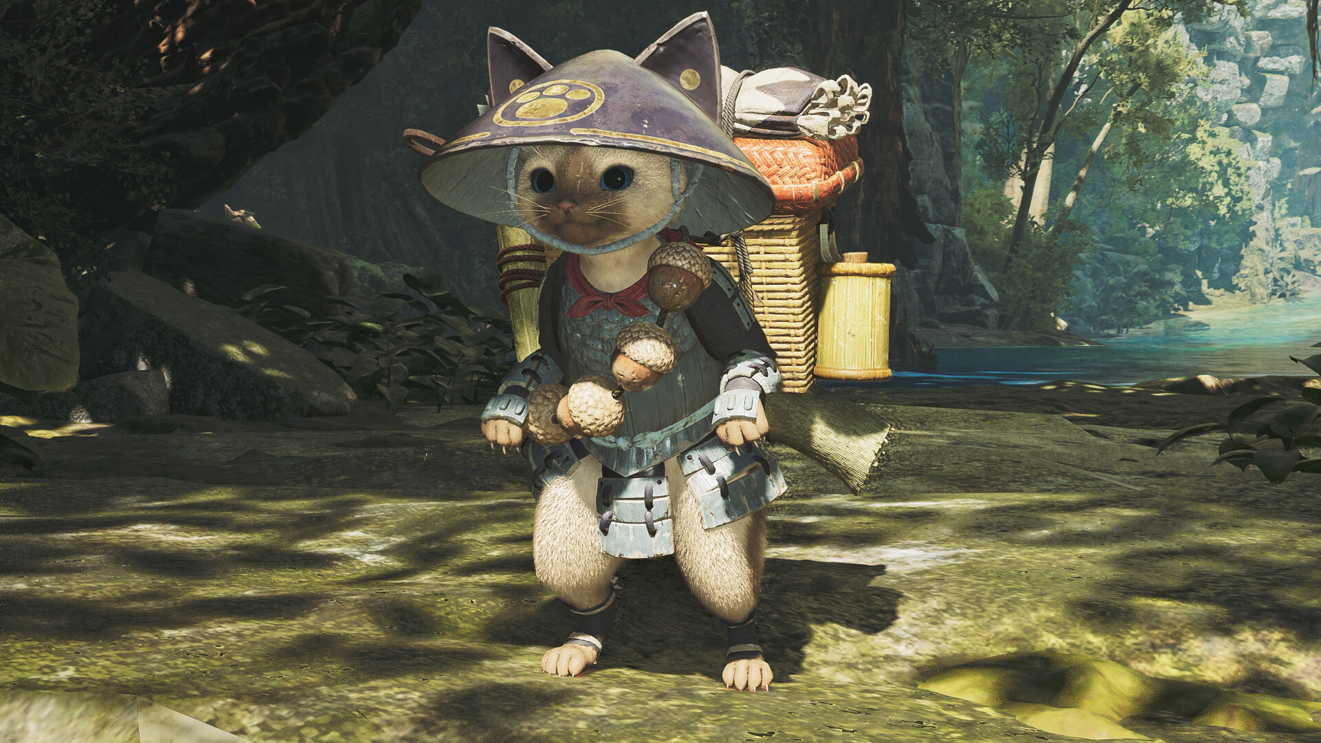 Monster Hunter Wilds - Felyne Layered Armor Set: Felyne Ashigaru Screenshot 1