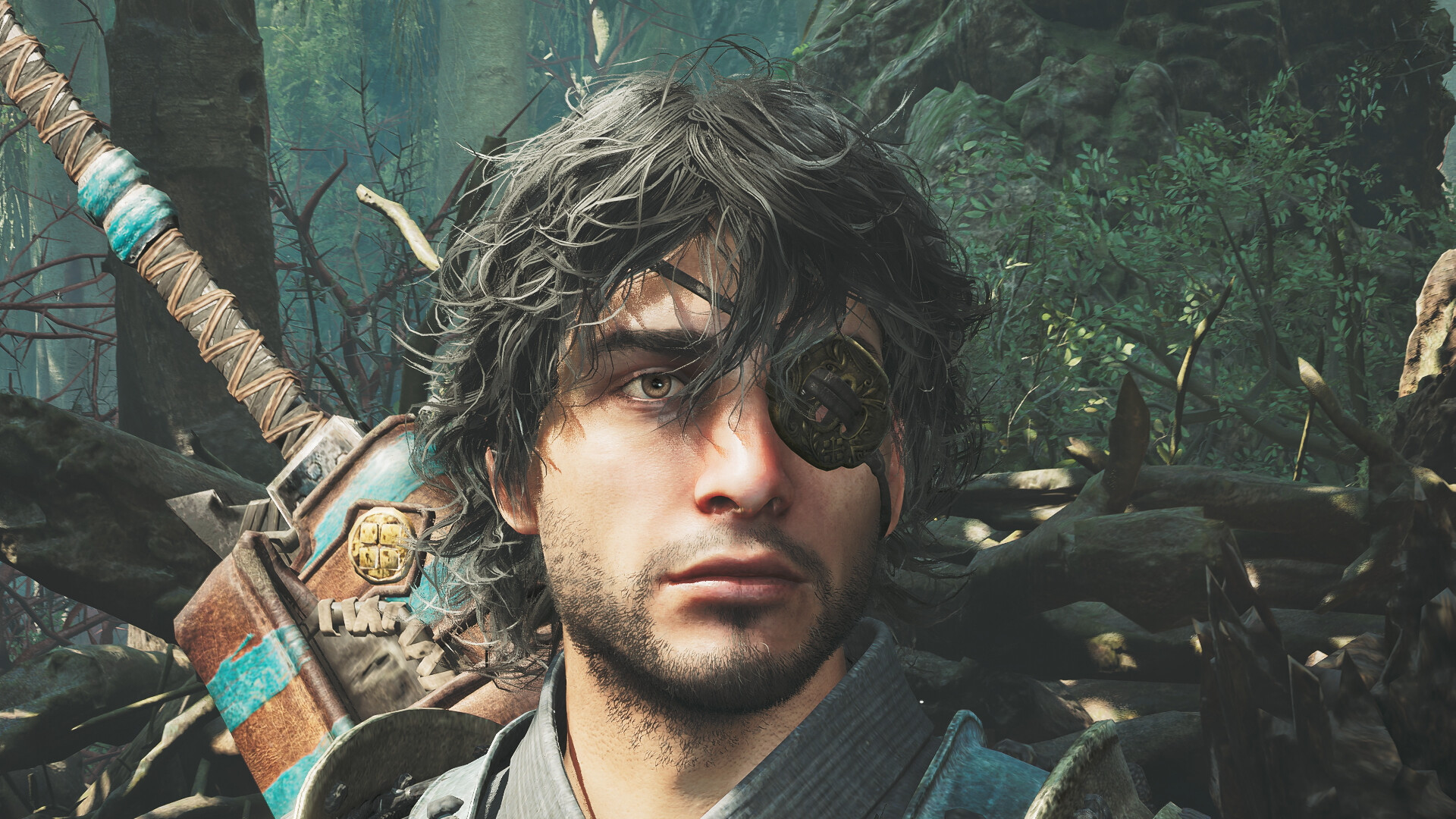 Monster Hunter Wilds - Hunter Layered Armor: Fencer's Eyepatch Screenshot 0