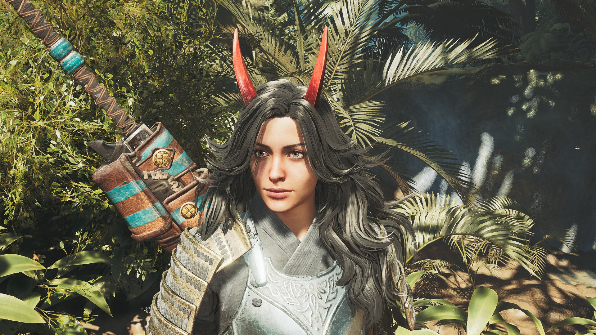 Monster Hunter Wilds - Hunter Layered Armor: Oni Horns Wig Screenshot 0