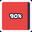 90% icon