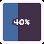 40% icon