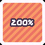 200% icon