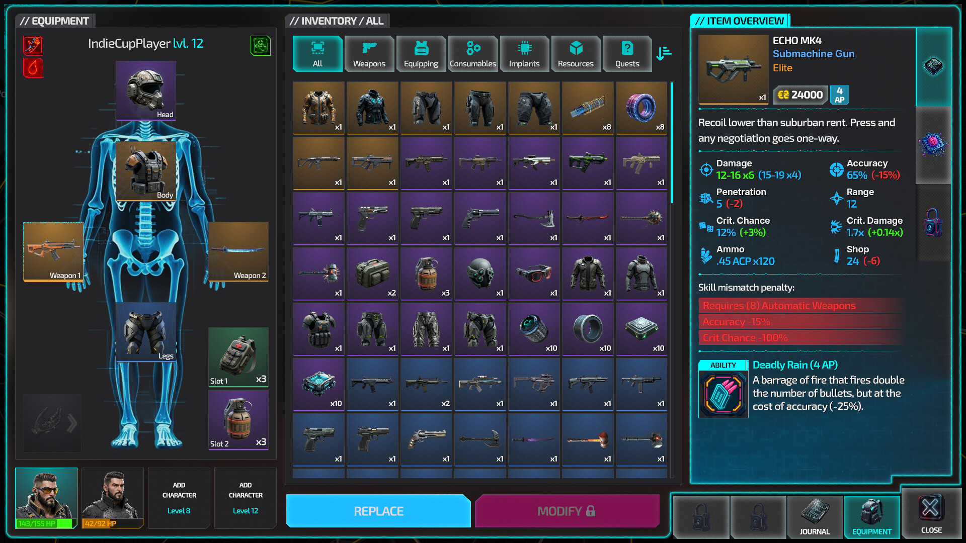 Humanity Echo: Cyberpunk Tactical RPG Screenshot 2