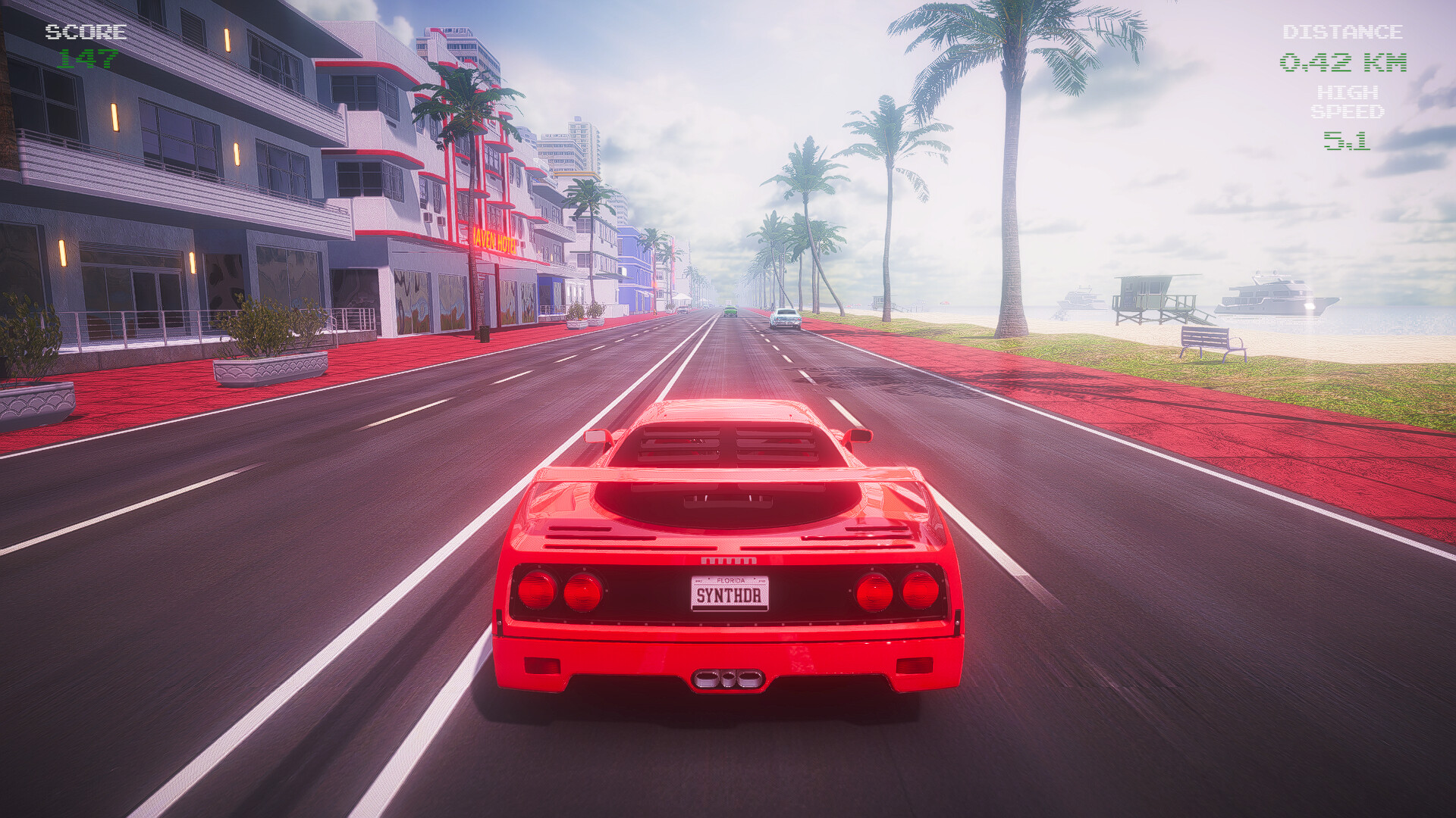 Synthwave Driver Screenshot 3