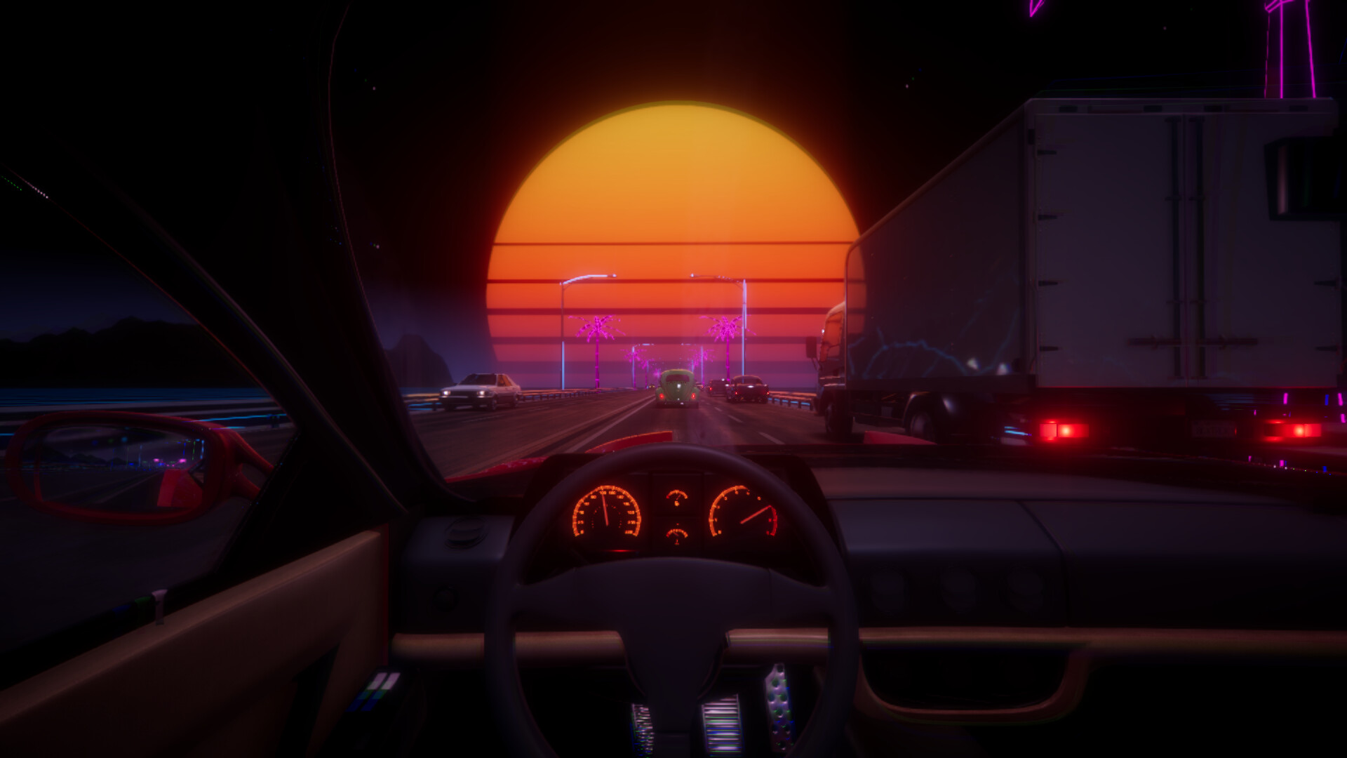Synthwave Driver Screenshot 9