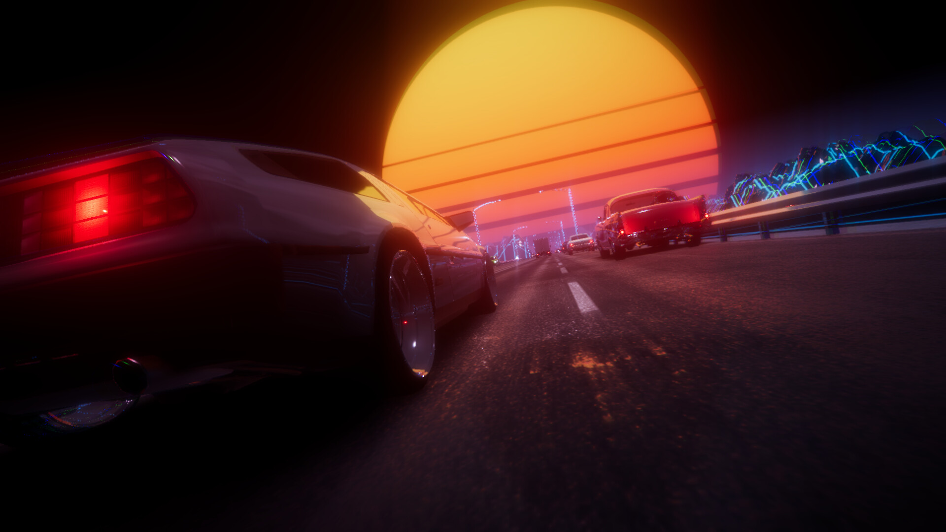 Synthwave Driver Screenshot 0