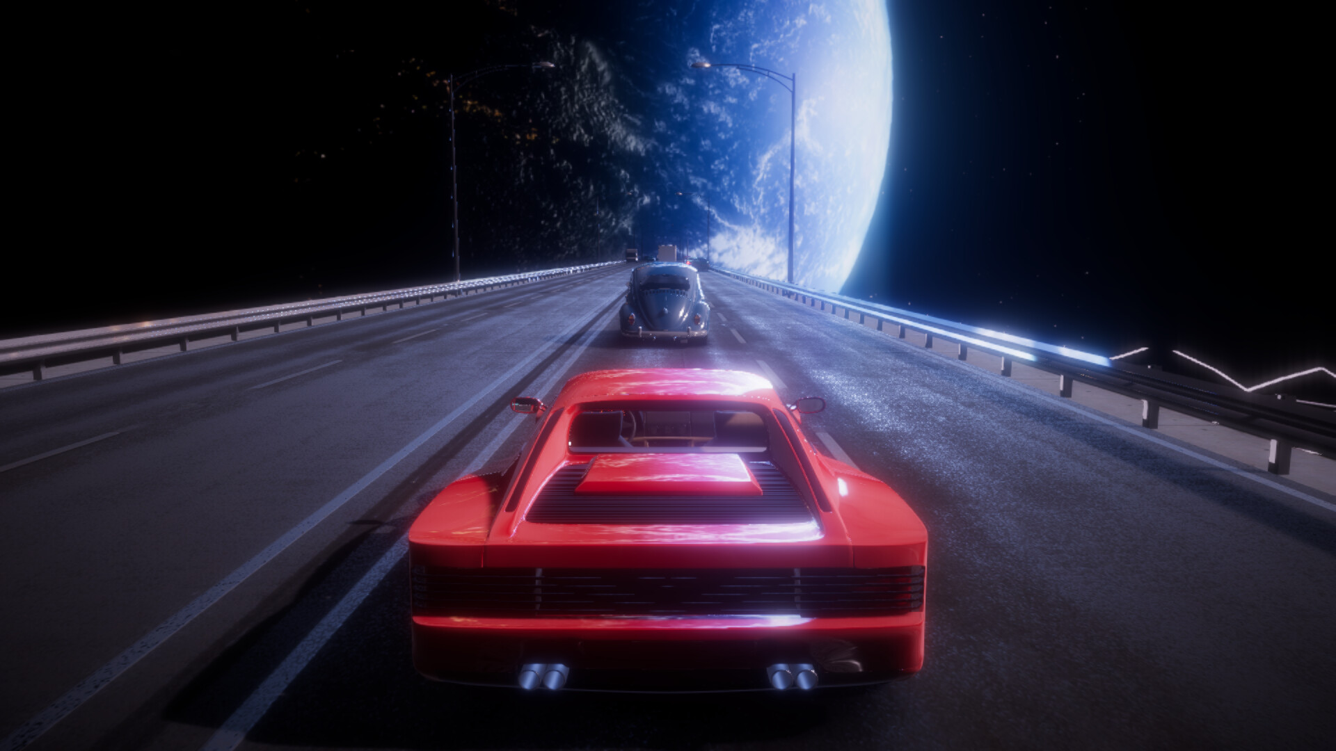 Synthwave Driver Screenshot 1