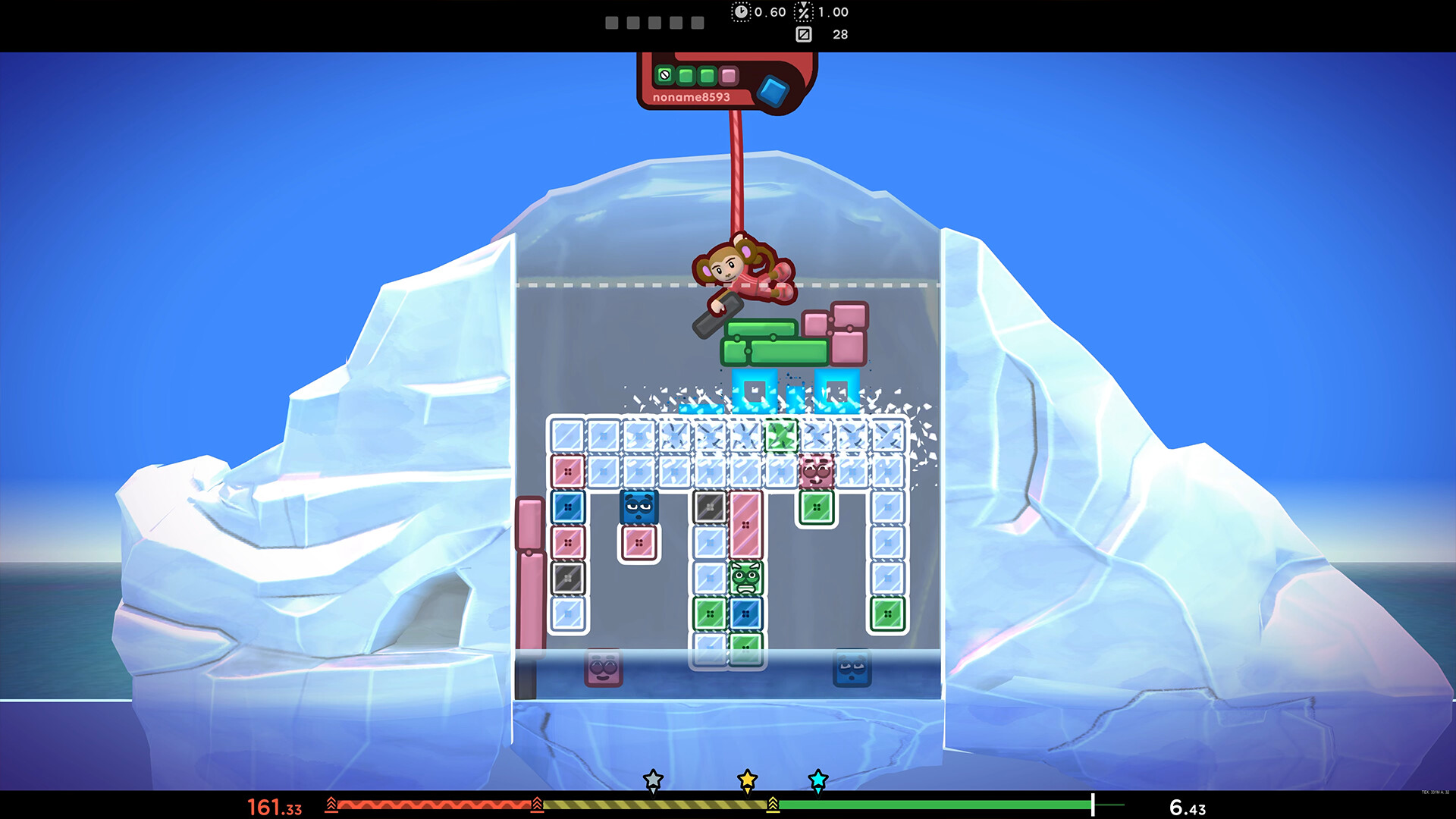 TopplePOP: Bungee Blockbusters Screenshot 1