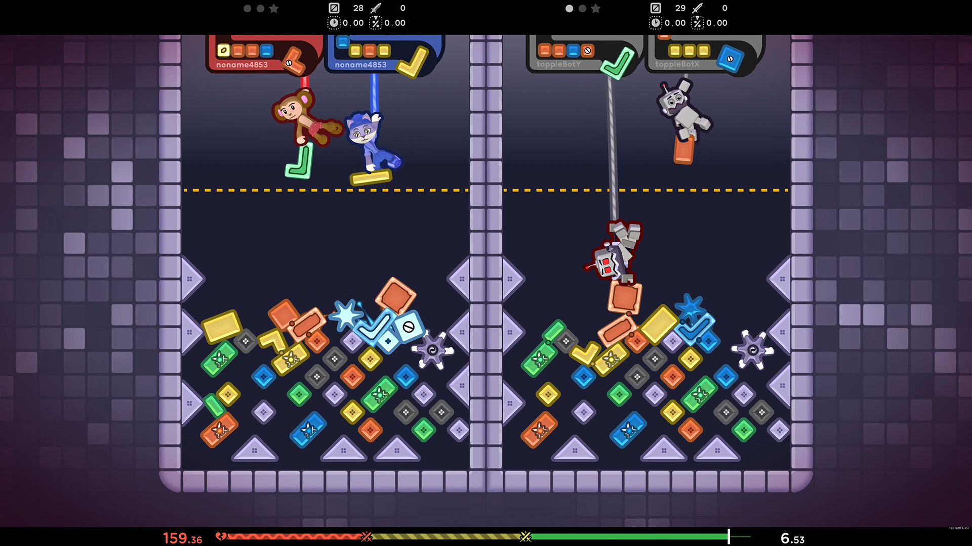 TopplePOP: Bungee Blockbusters Screenshot 14