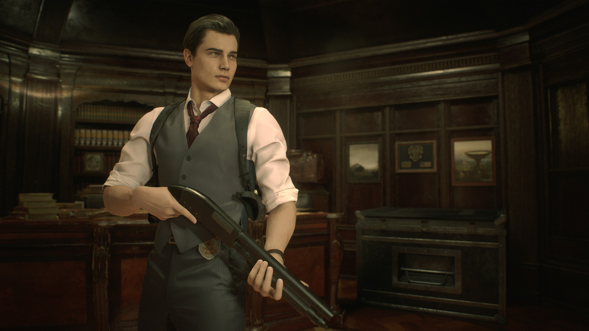 Resident Evil 2 - Leon Costume: Noir Screenshot 0