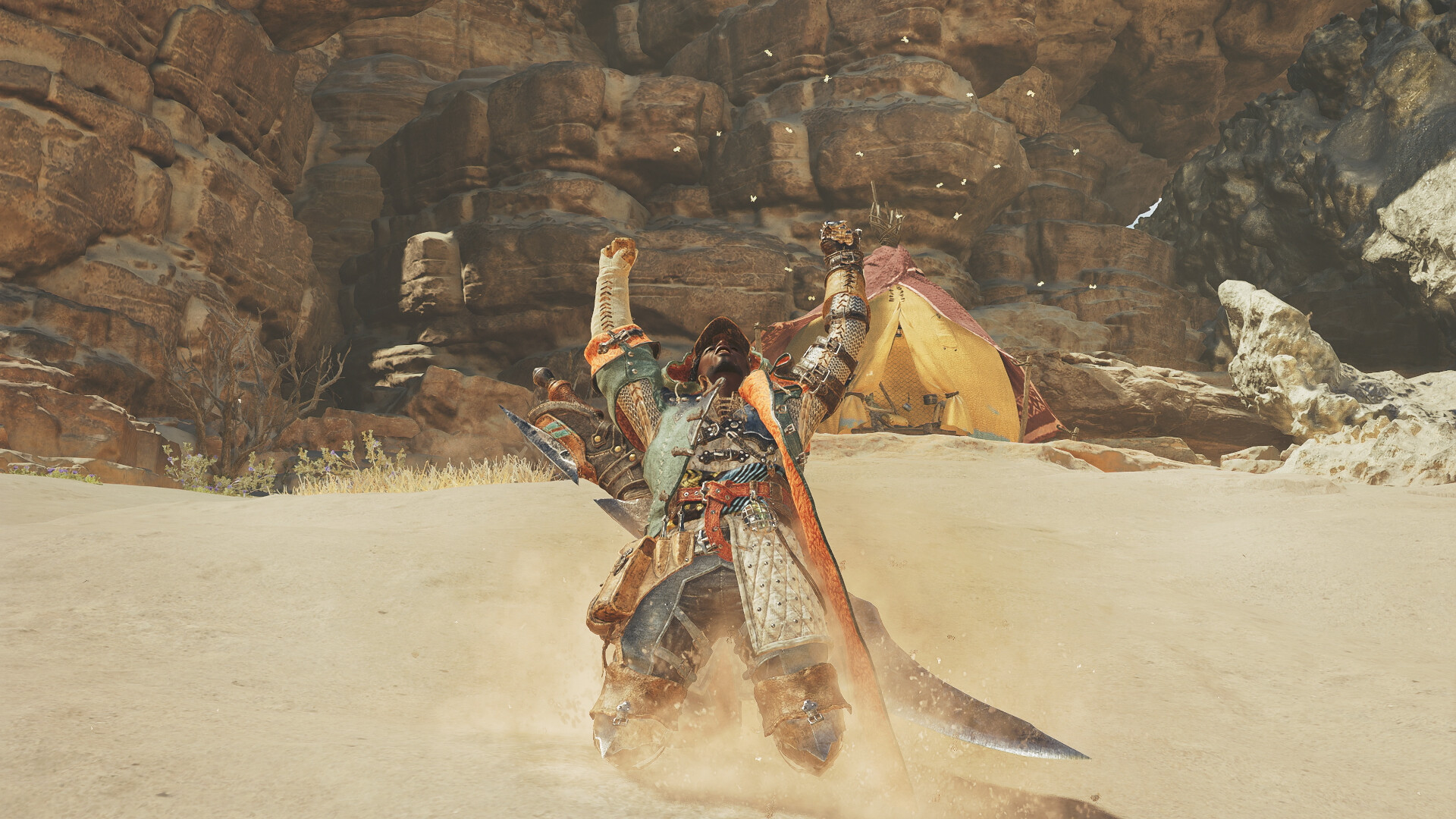 Monster Hunter Wilds - Gesture: Celebratory Knee Slide Screenshot 0
