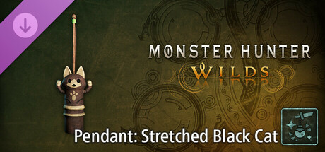Monster Hunter Wilds - Pendant: Stretched Black Cat