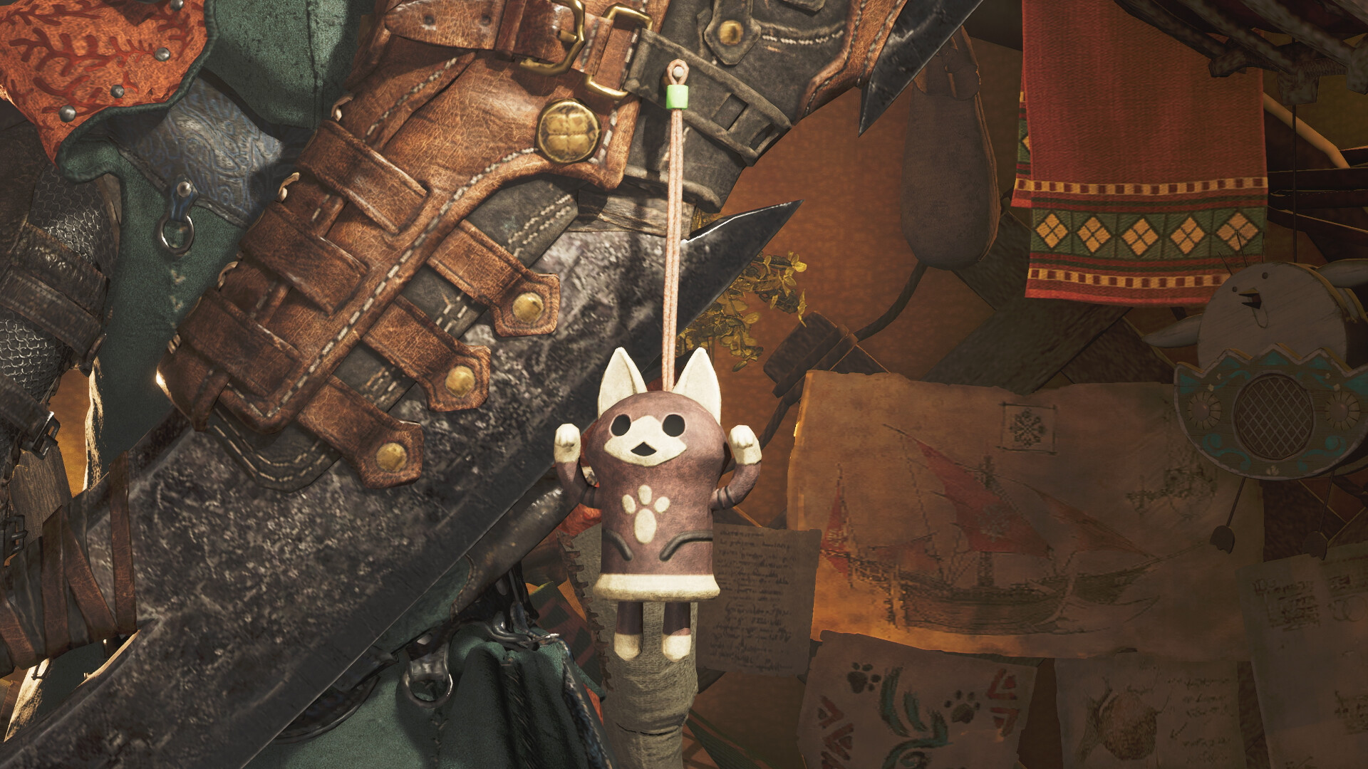 Monster Hunter Wilds - Pendant: Dancing Black Cat Screenshot 0