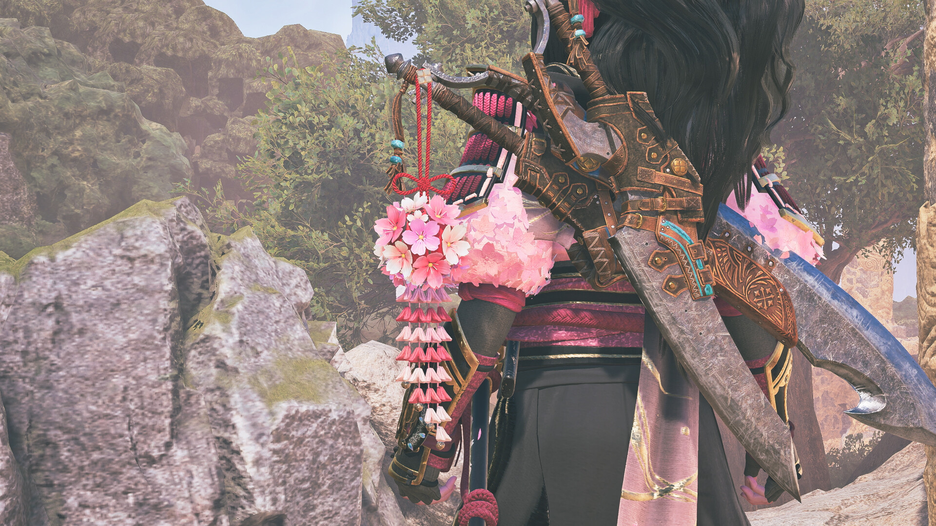 Monster Hunter Wilds - Pendant: Sakura Posy: Colorful Screenshot 0