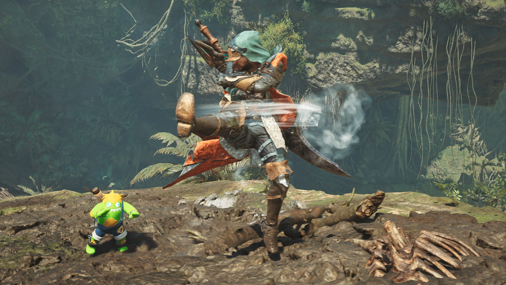 Monster Hunter Wilds - Gesture: SF6 Tatsumaki Senpu-kyaku Screenshot 0