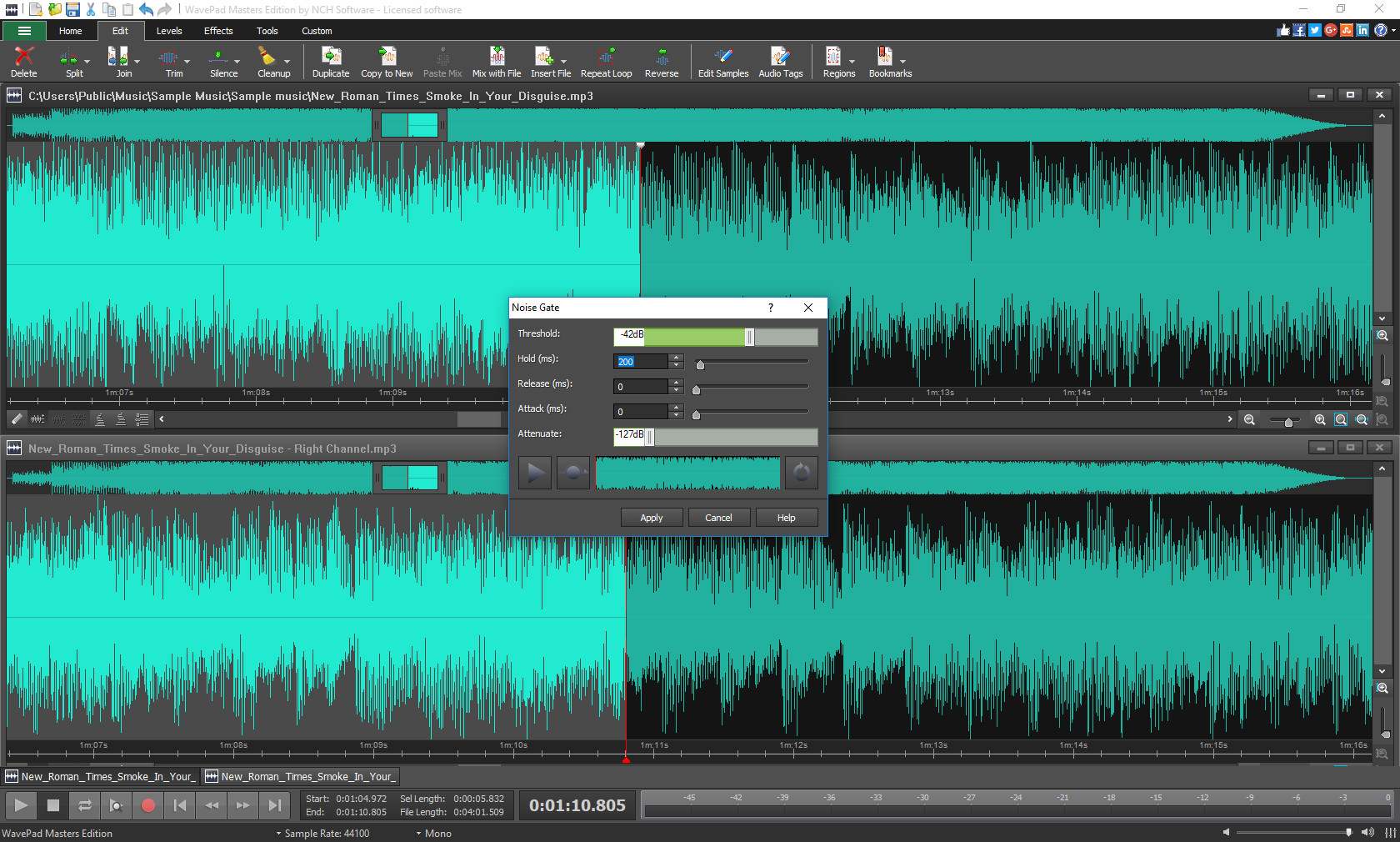 WavePad Audio Editor Screenshot 4