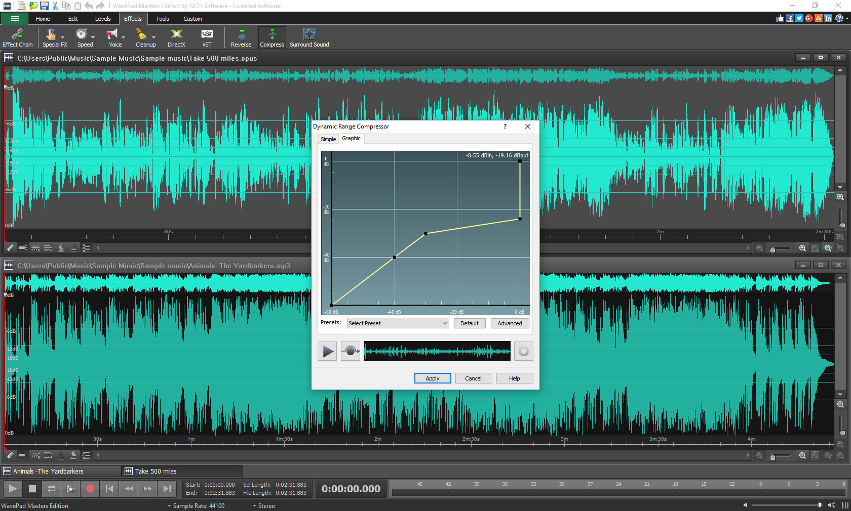 WavePad Audio Editor Screenshot 2