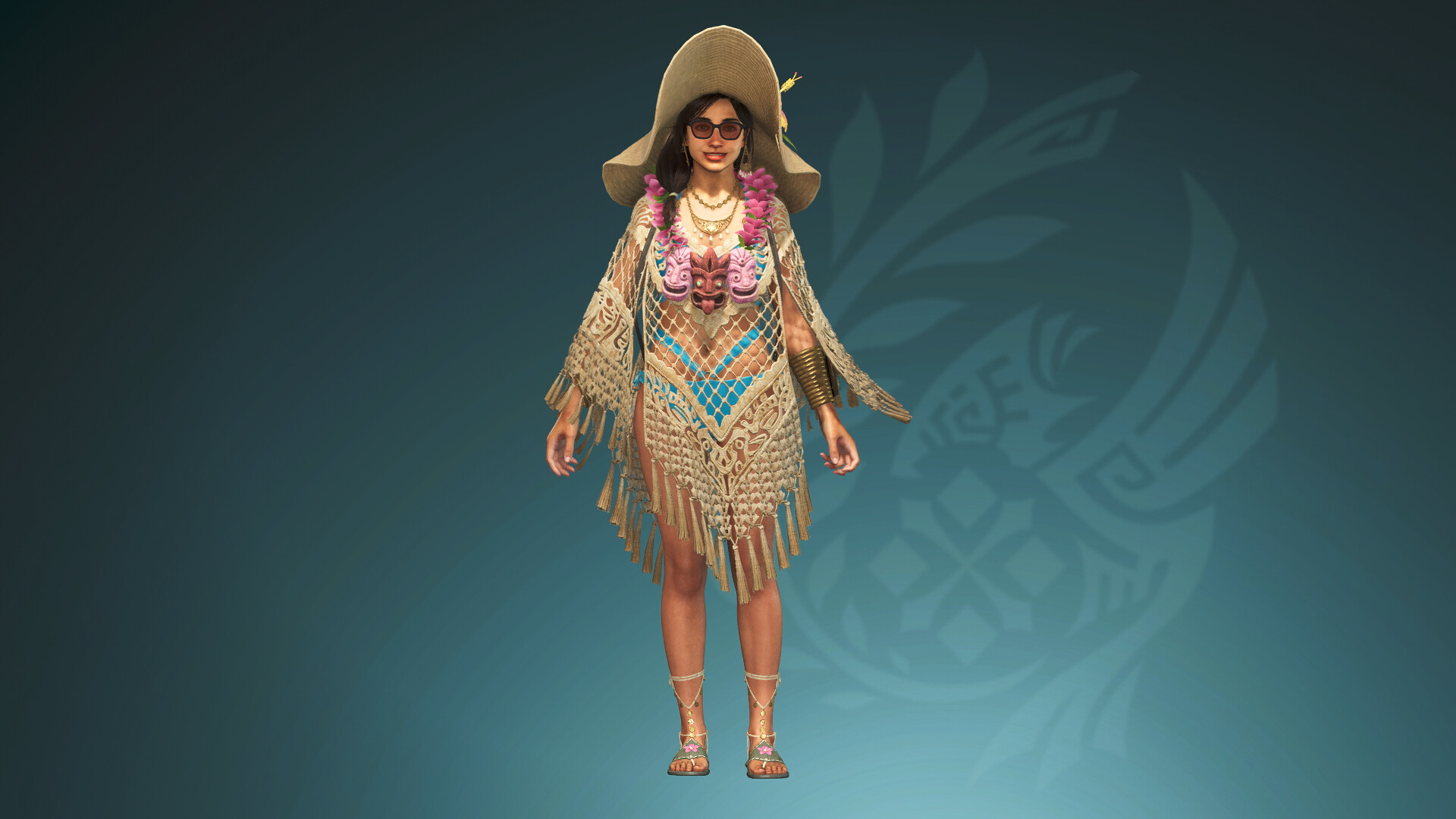 Monster Hunter Wilds - Alma Outfit: Summer Poncho Screenshot 0