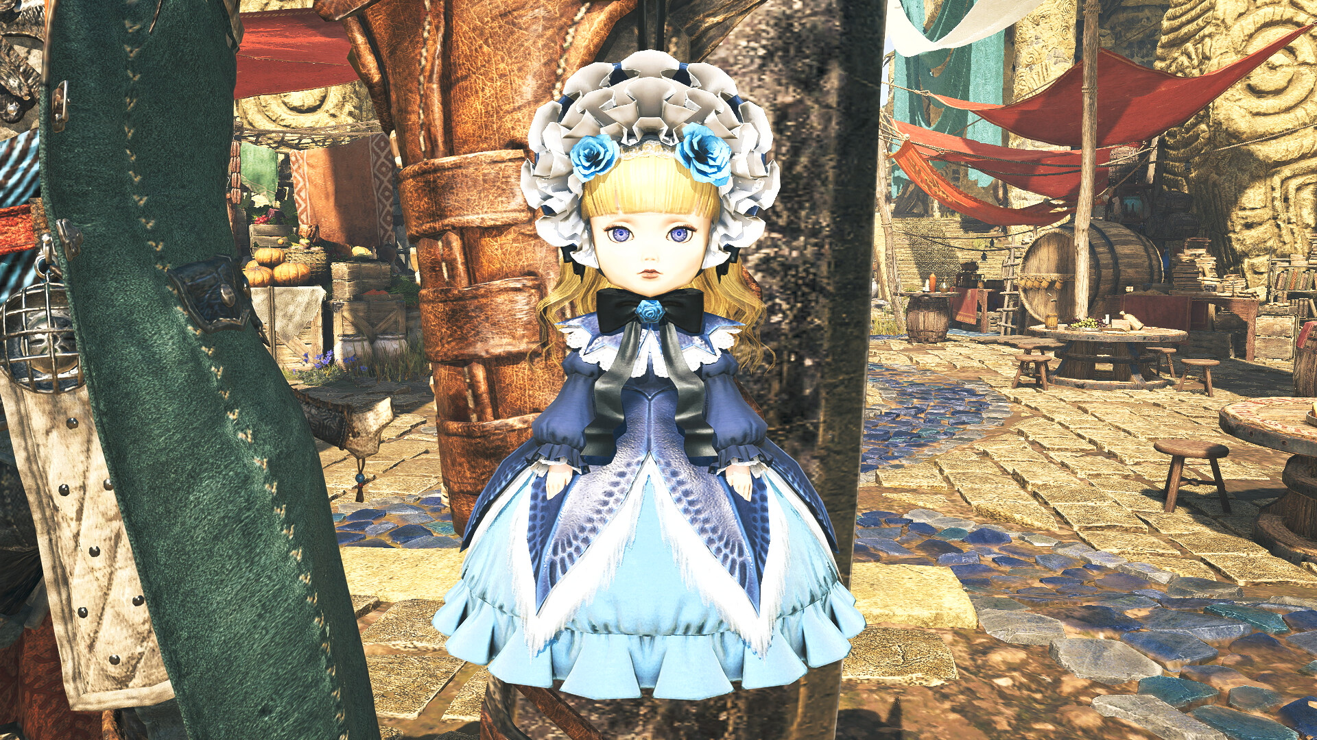 Monster Hunter Wilds - Pendant: Blue Lala Dress Doll Screenshot 0