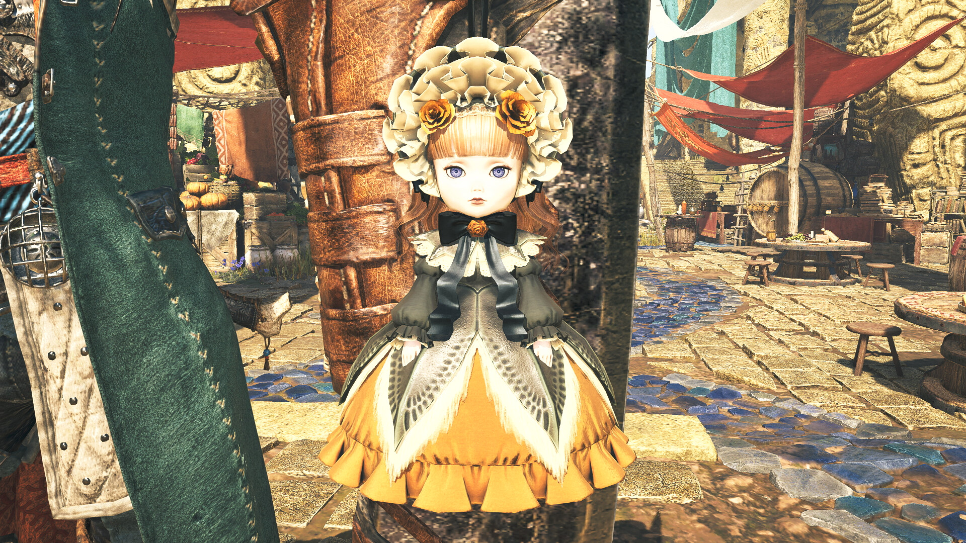 Monster Hunter Wilds - Pendant: Orange Lala Dress Doll Screenshot 0