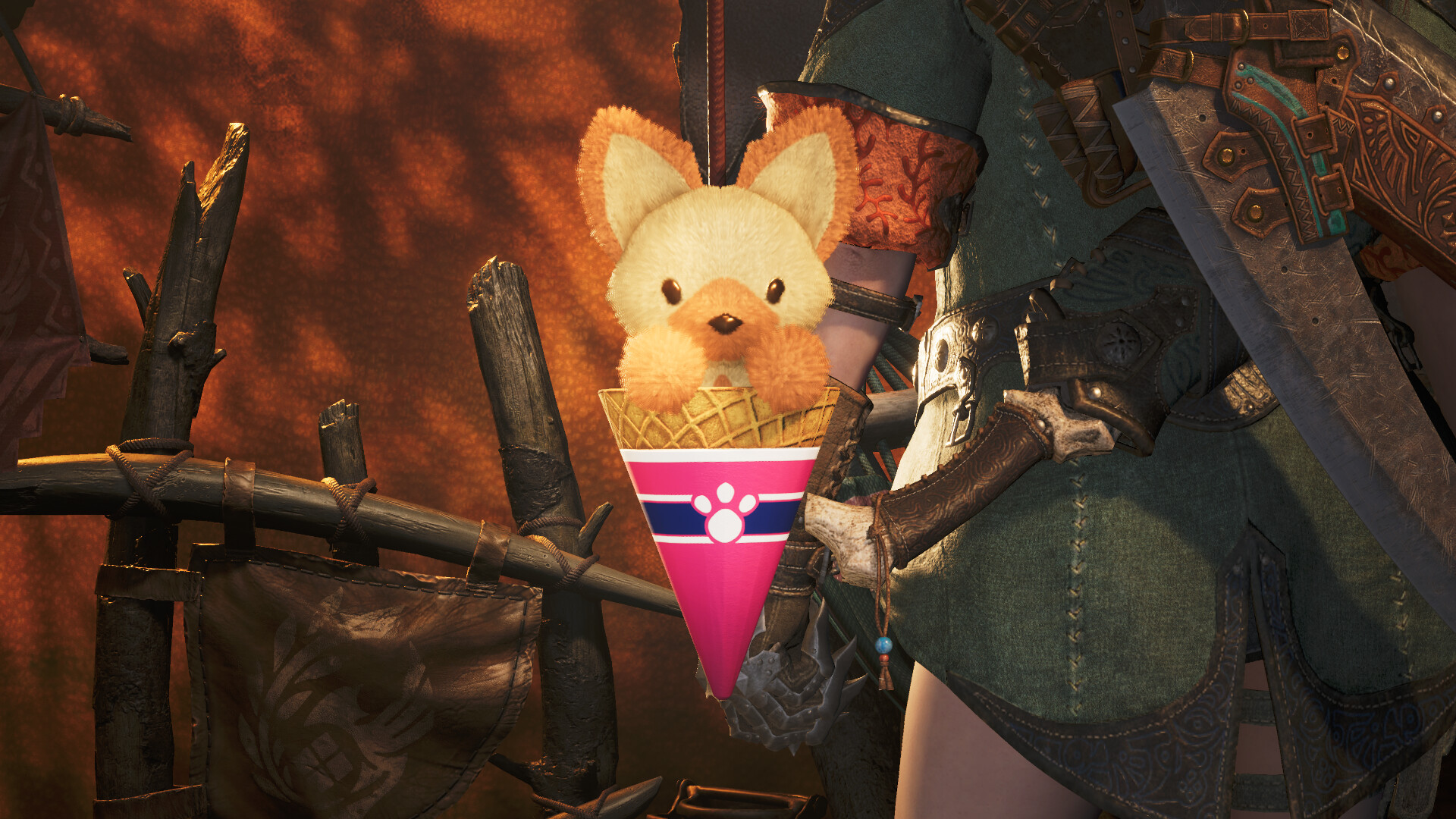 Monster Hunter Wilds - Pendant: Felyne Caramel Screenshot 0