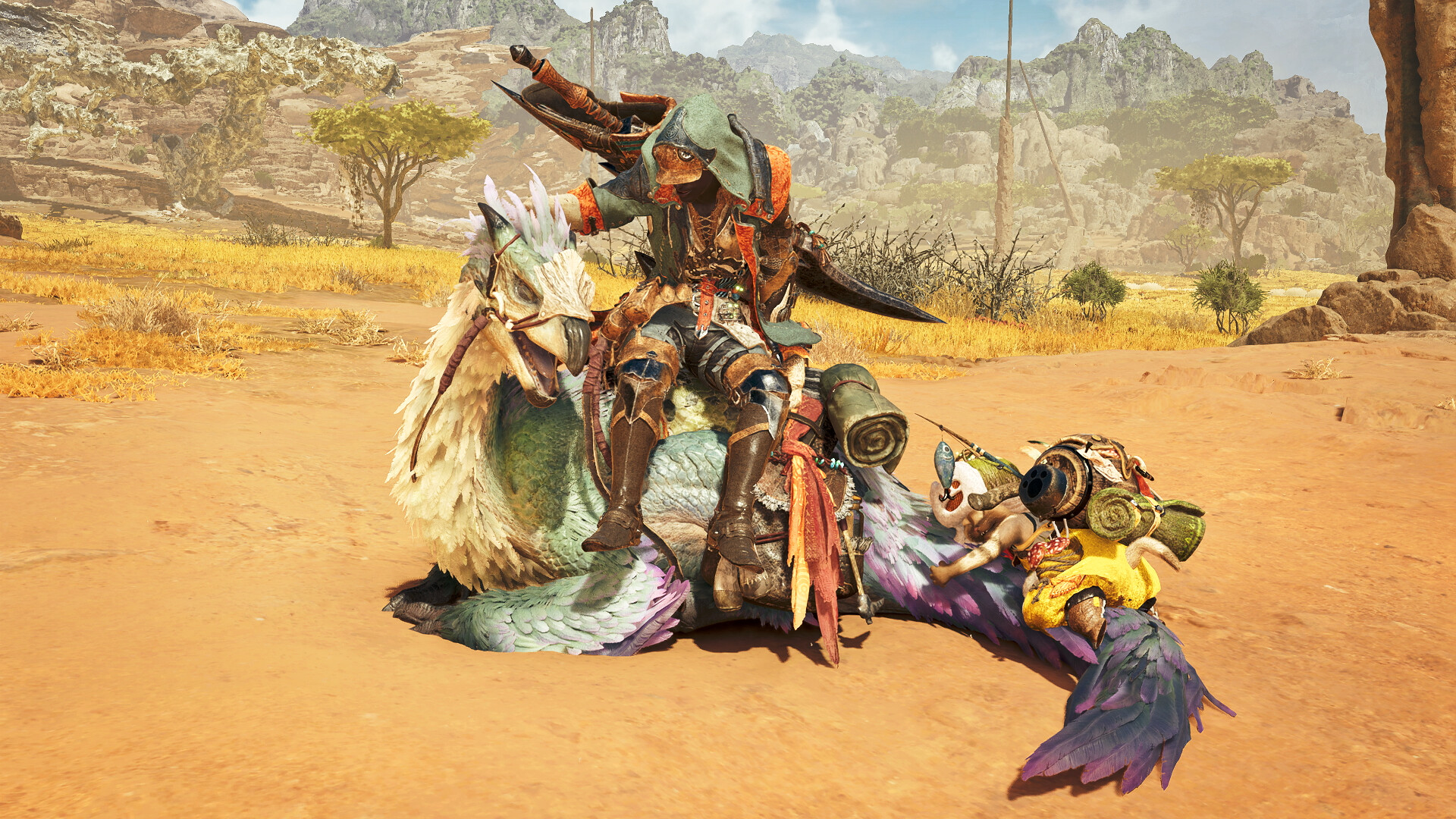 Monster Hunter Wilds - Gesture: Resting Seikret Screenshot 0