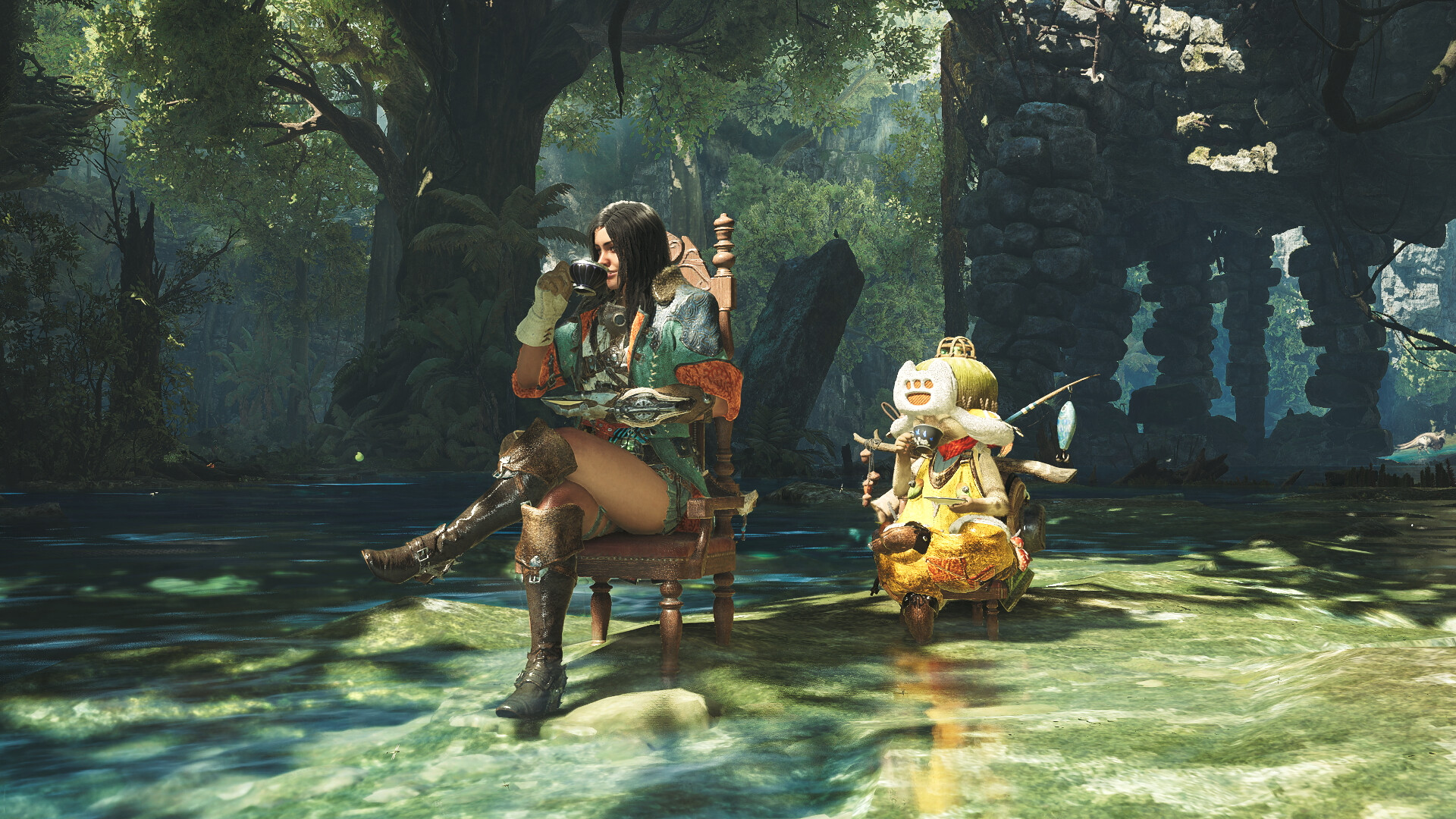 Monster Hunter Wilds - Gesture: Tea Time Screenshot 0