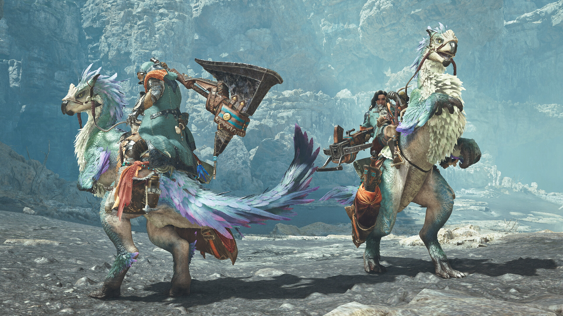 Monster Hunter Wilds - Photo Pose: Seikret Battle-Ready Pose Screenshot 3