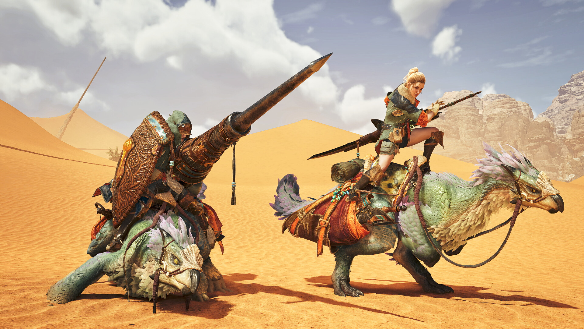 Monster Hunter Wilds - Photo Pose: Seikret Battle-Ready Pose Screenshot 1
