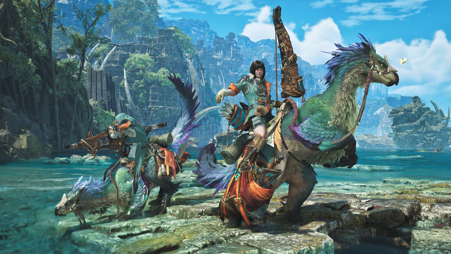 Monster Hunter Wilds - Photo Pose: Seikret Battle-Ready Pose Screenshot 2