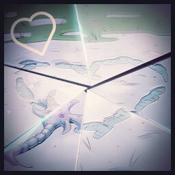 Love, snow and robots icon